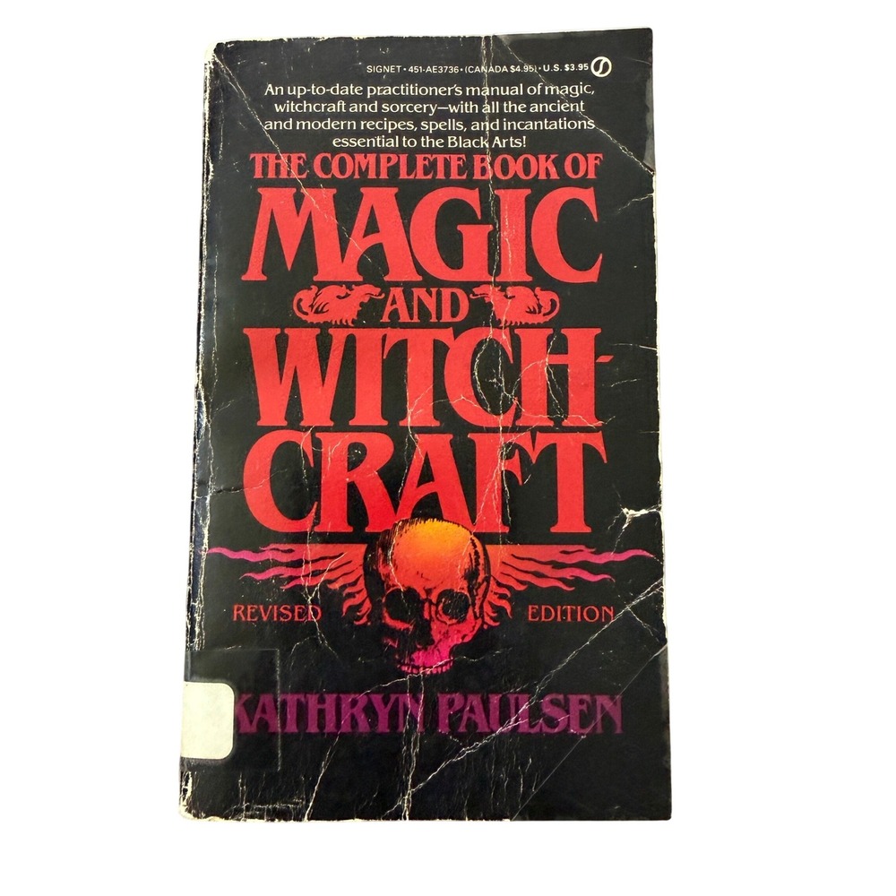Complete Book of Magic and Witchcraft Kathryn Paulsen Vintage 1980 Occult Book